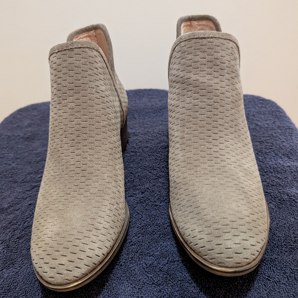 Lucky Brand Suede Tan Booties Sz 10